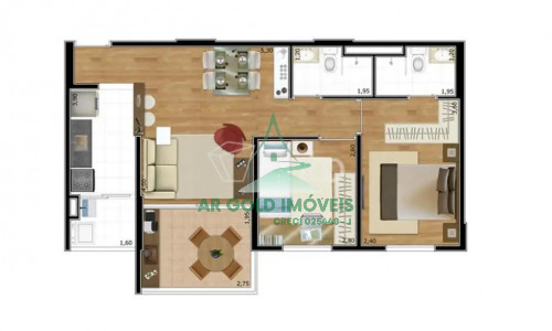 Apartamento mobiliado à venda | 2 quartos | Próx. Metrô Tamanduateí e Vila Prudente