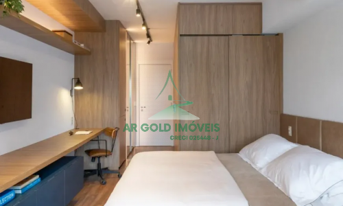 Studio para locação em Pinheiros | 30m² | Mobiliado | Novo | Lazer completo