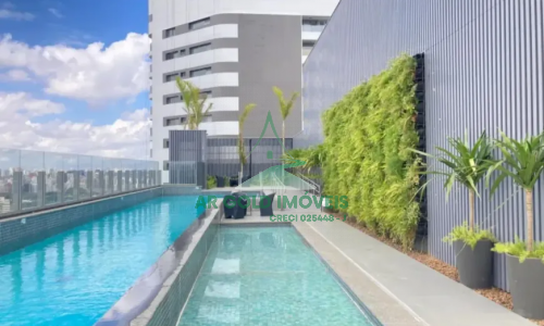 Studio para locação em Pinheiros | 30m² | Mobiliado | Novo | Lazer completo