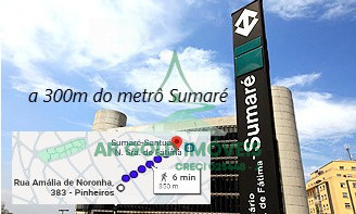 Apartamento à venda em Pinheiros | 1 dormitório | 55m² | Próx. Metrô Sumaré | Excelente localização