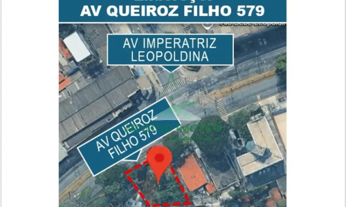 Terreno à venda na Vila Leopoldina | 614m² | ZCOR-2 | Alto potencial construtivo