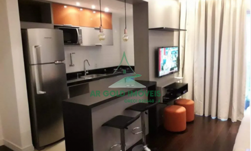 Apartamento mobiliado à venda na Barra Funda | 45m² | 1 dorm | 1 vaga | Varanda