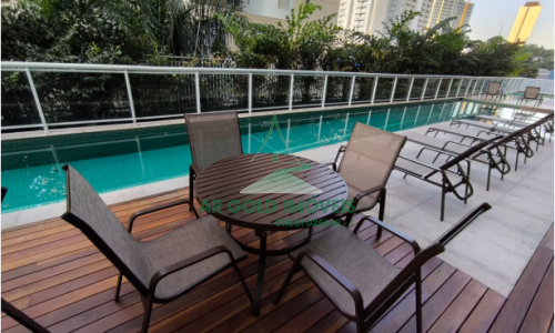 Apartamento mobiliado à venda na Barra Funda | 45m² | 1 dorm | 1 vaga | Varanda