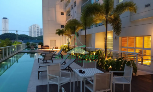 Apartamento mobiliado à venda na Barra Funda | 45m² | 1 dorm | 1 vaga | Varanda