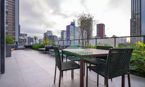 Apartamento para locação em Pinheiros | 46m² | 1 dormitório | 1 vaga | Mobiliado