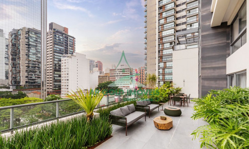 Apartamento para locação em Pinheiros | 46m² | 1 dormitório | 1 vaga | Mobiliado