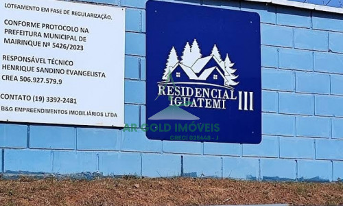 Terreno à Venda em Mairinque | Condomínio Iguatemi 3 | 1.000m² | Pronto para Construir