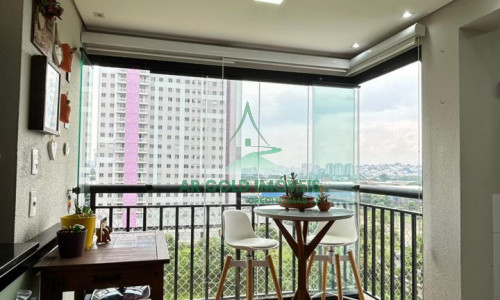 Apartamento à Venda em Santo André | 70m² | 2 Dorms | Varanda Gourmet | 1 Vaga | Condomínio Clube