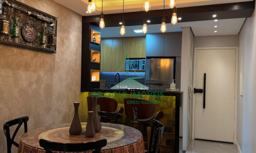 Apartamento à Venda na Vila Guilhermina | 54m² | 2 Quartos | 1 Vaga | Mobiliado | Porteira Fechada