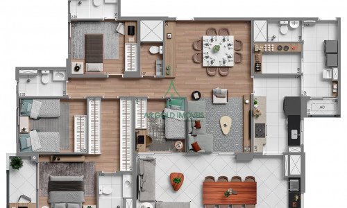 Apartamento à Venda no Morumbi | 141m² | 3 Suítes | Terraço Gourmet | 3 Vagas | Olivier Morumbi
