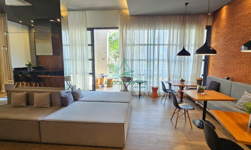 Apartamento à Venda na Vila Nova Conceição | 40m² | 1 Dormitório | Mobiliado | Varanda | 1 Vaga