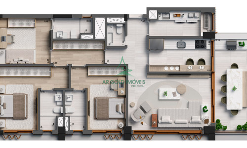 Apartamento à Venda no Jardim América | 132m² | 3 Suítes | Alto Padrão | 2 Vagas | Esquina Jardyn