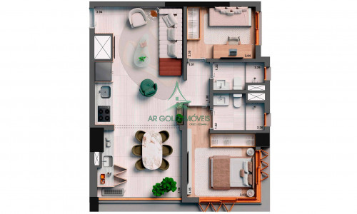 Apartamento à Venda no Jardim América | 132m² | 3 Suítes | Alto Padrão | 2 Vagas | Esquina Jardyn
