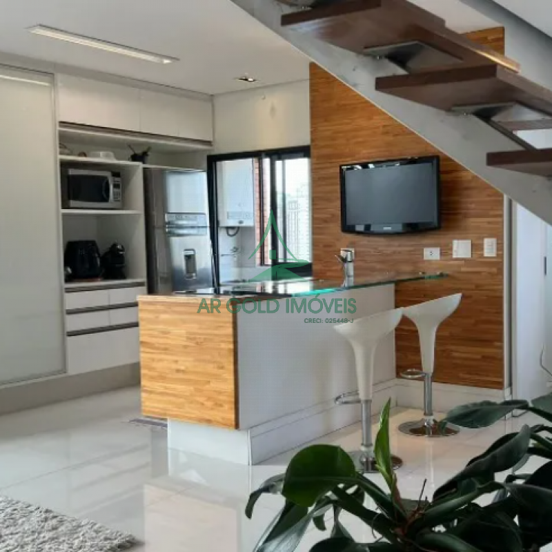 Apartamento Duplex Loft à Venda no Tatuapé | 82m² | 1 Quarto | Ofurô | 2 Vagas | Casa Alta