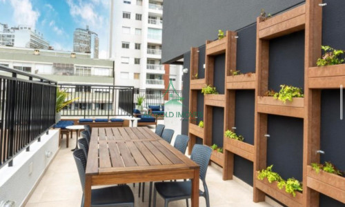 Studio à Venda no Centro | 23m² | 1 Suíte | Mobiliado | Varanda | To Be Free